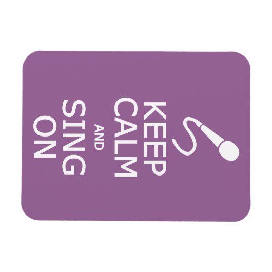 Behalt von Calm & Sing auf benutzerdefinierten Far Magnet (Horizontal)