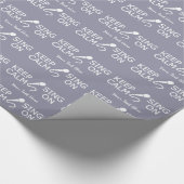 Behalt von Calm & Sing auf kundenspezifischem Pack Geschenkpapier (Ecke)
