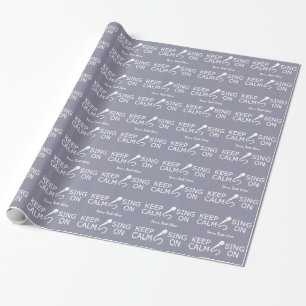 Behalt von Calm & Sing auf kundenspezifischem Pack Geschenkpapier