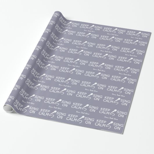 Behalt von Calm & Sing auf kundenspezifischem Pack Geschenkpapier (Ungerollt)