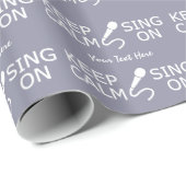 Behalt von Calm & Sing auf kundenspezifischem Pack Geschenkpapier (Rolleneckpunkt)