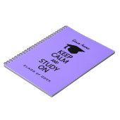 Behalt von Calm & Study On custom color notebook Notizblock (Linke Seite)