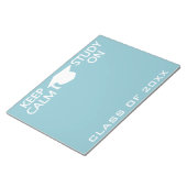Behalt von Calm & Study On custom color notepad Notizblock (angewinkelt)