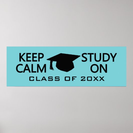 Behalt von Calm & Study On custom color poster (Vorne)