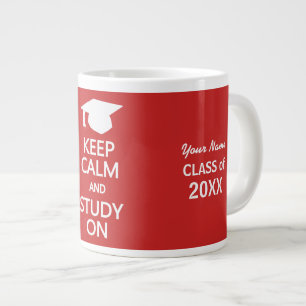 Behalt von Calm & Study über benutzerdefinierte Ta Jumbo-Tasse