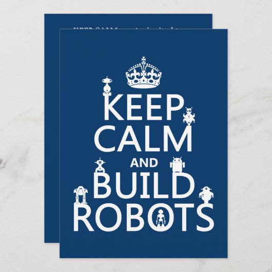 Behalt von Calm- und Build-Robotern (in beliebiger Einladung (Vorne/Hinten)