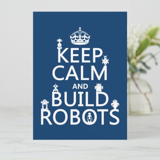 Behalt von Calm- und Build-Robotern (in beliebiger Einladung (Stehend Vorderseite)