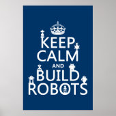 Behalt von Calm und Build Robots (in beliebiger Fa Poster (Vorne)