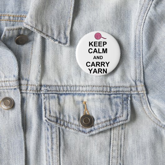 Behalt von Calm und Carry Yarn Button (Beispiel)