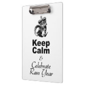 Behalt von Calm und Celebrate Ram year CpB Klemmbrett (Links)