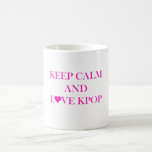 Behalt von Calm und Liebe Kpop Tasse