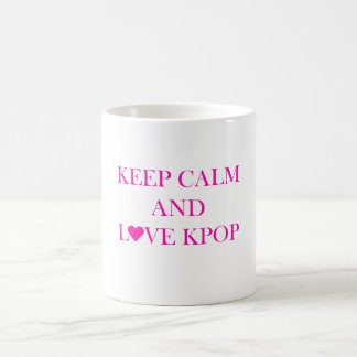 Behalt von Calm und Liebe Kpop Tasse