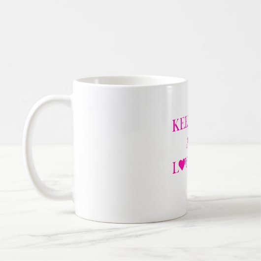 Behalt von Calm und Liebe Kpop Tasse (Links)