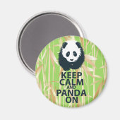 Behalt von Calm und Panda auf Original Design Prin Magnet (Vorderseite/Rückseite)