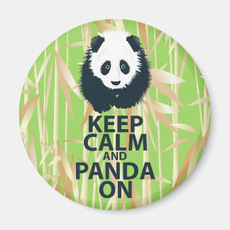 Behalt von Calm und Panda auf Original Design Prin Magnet