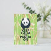 Behalt von Calm und Panda auf Original Design Prin Postkarte (Stehend Vorderseite)