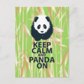 Behalt von Calm und Panda auf Original Design Prin Postkarte (Vorderseite)