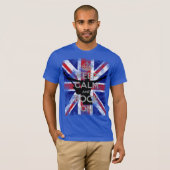 Behalt von Calm und Rock auf britischer Flagge T-Shirt (Vorne ganz)