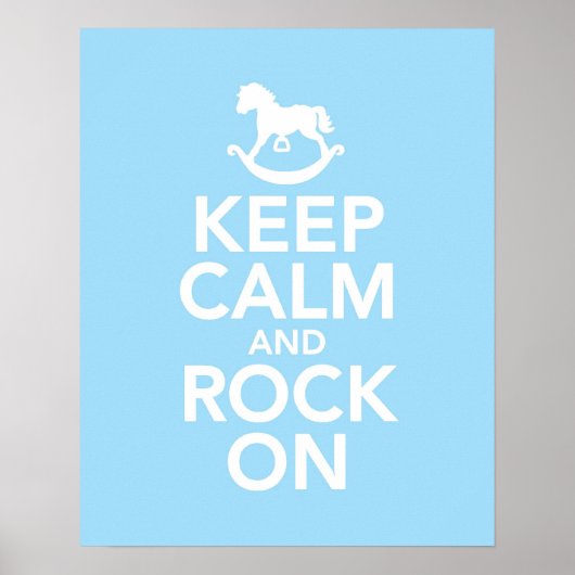 Behalt von Calm und Rock On Print oder Poster (Vorne)