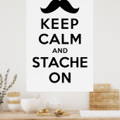 Behalt von Calm und Stache On Poster (Küche)