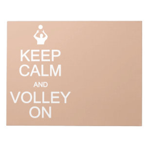 Behalt von Calm & Volley Auf individuellem Notizbl Notizblock
