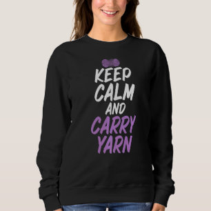 Behalt von Kalk und Carry Yarn Meme zum Anbinden v Sweatshirt