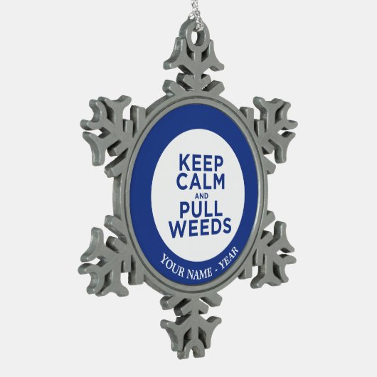 Behalt von Kalk- und Rumpf-Unkraut Schneeflocken Zinn-Ornament (Links)