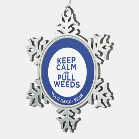 Behalt von Kalk- und Rumpf-Unkraut Schneeflocken Zinn-Ornament (Rechts)