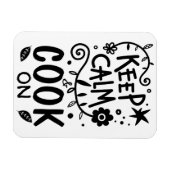 Behalt von Kalkstein und Köchin auf Quote Typograf Magnet (Horizontal)