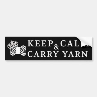 Behalt von kaltem Carry Yarn / Handwerk {Dark} Autoaufkleber