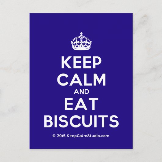 Behalt von kaltem und fressenden Biscuits Postkarte (Vorderseite)