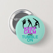 Behalt von Ruhe auf Gymnastik Button (Vorne & Hinten)