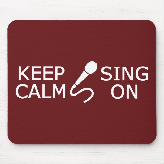 Behalt von Ruhe & Sing auf Farbmousepad Mousepad (Vorne)