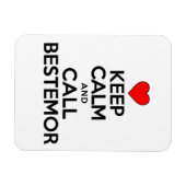 Behalt von Ruhe und Call-Bestemor Magnet (Horizontal)