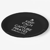 Behalt von Ruhe und Capture Pirates Pappteller (Schrägansicht)