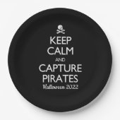 Behalt von Ruhe und Capture Pirates Pappteller (Vorderseite)