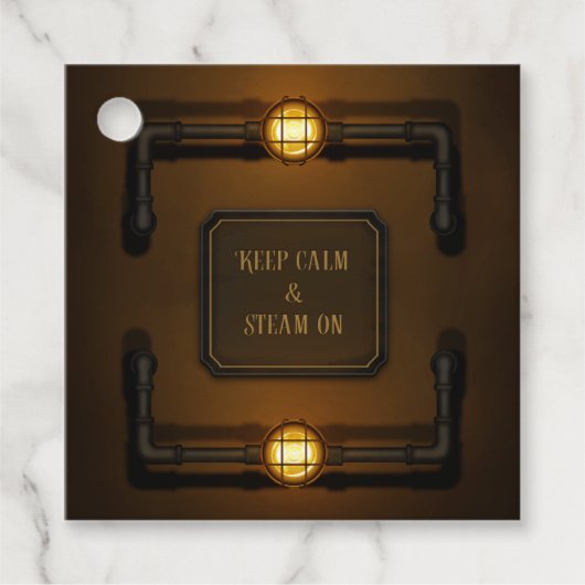 "Behalt von Ruhe und Dämpfung" Geschenkanhänger (Vorderseite)