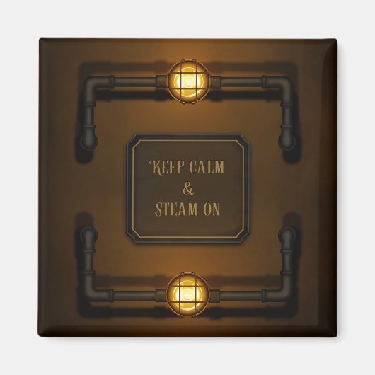 "Behalt von Ruhe und Dämpfung" Magnet (Vorne)