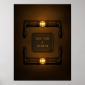 "Behalt von Ruhe und Dämpfung" Poster (Vorne)