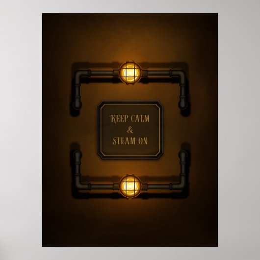 "Behalt von Ruhe und Dämpfung" Poster (Vorne)