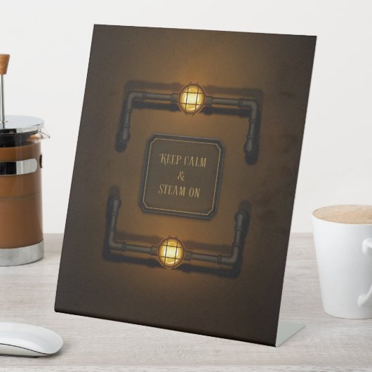 "Behalt von Ruhe und Dämpfung" Sockelschild (In Situ)