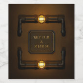 "Behalt von Ruhe und Dämpfung" Weinetikett (Einzelnes Label)