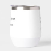 Behalt von Ruhe und Getränken Wein mit eigenem Hin (Rechts)