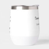 Behalt von Ruhe und Getränken Wein mit eigenem Hin (Links)