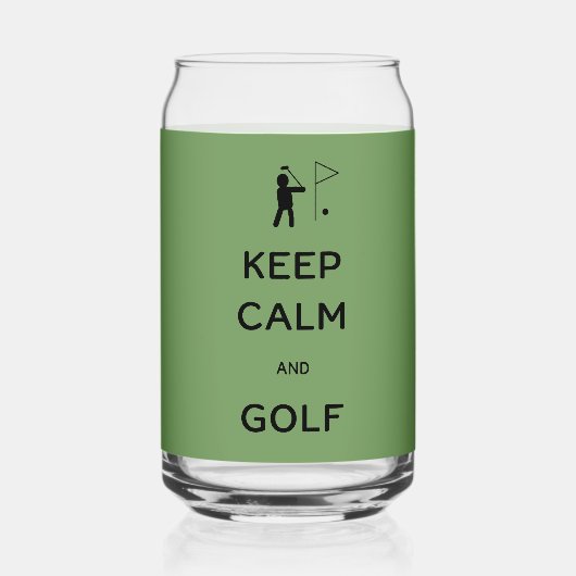 Behalt von Ruhe und Golf Dosenglas (Vorderseite)