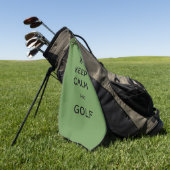 Behalt von Ruhe und Golf Golfhandtuch (Gras)