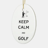 Behalt von Ruhe und Golf Keramik Ornament (Links)