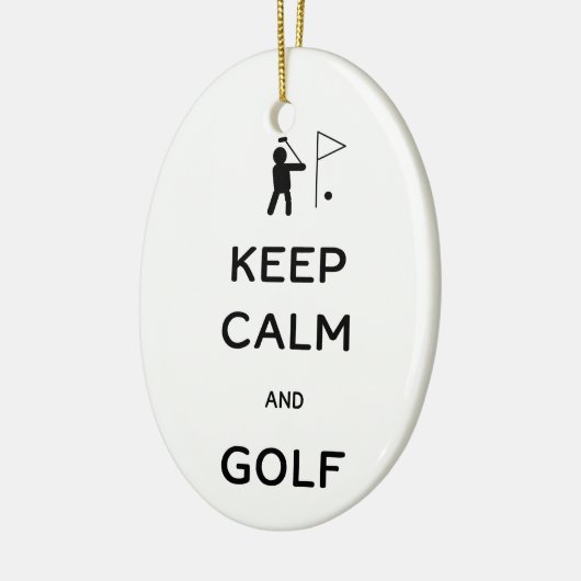 Behalt von Ruhe und Golf Keramik Ornament (Links)