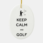 Behalt von Ruhe und Golf Keramik Ornament (Vorne)