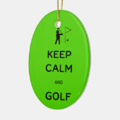 Behalt von Ruhe und Golf Keramik Ornament (Links)